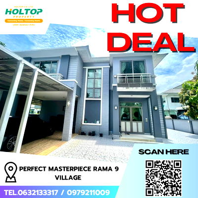 Houses for rent Bangkok-Chon Buri Motorway : #R7552  🎉 121168 House for rent Perfect Masterpiece Rama 9 Village