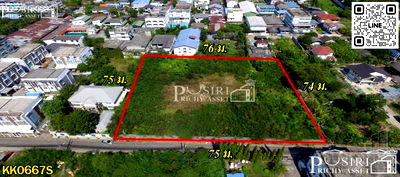 ที่ดิน ม.สยาม : ที่ดินแปลงสวยลดราคาพิเศษ 3 ไร่เศษ เหมาะทำสำนักงาน คอนโด เเละหอพัก ใกล้สิ่งอำนวยความสะดวกทุกอย่าง ใกล้รถไฟฟ้าสถานีเพชรเกษม 48 หลัง ม.สยาม - KK0667S