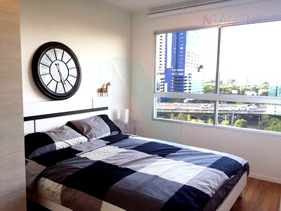 เช่าคอนโด รพ.สมิติเวช สุขุมวิท : ให้เช่าคอนโด ลุมพินี พาร์ค พระราม 9 - รัชดา อาคาร A ชั้น 8 1 ห้องนอน ขนาด 31.00 ตรม ใกล้ MRT พระราม 9