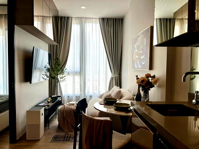Condos for rent Pracha Niwet Market 1 : For Rent Condo THE CREST PARK RESIDENCES Building 1, Floor 28,1 bed room, Room size 35 sqm