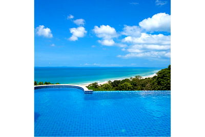 Houses for sale Ko Samui Surat Thani : [920121060-140] Unique Thai Style 4 beds Mansion With 180° Seaview