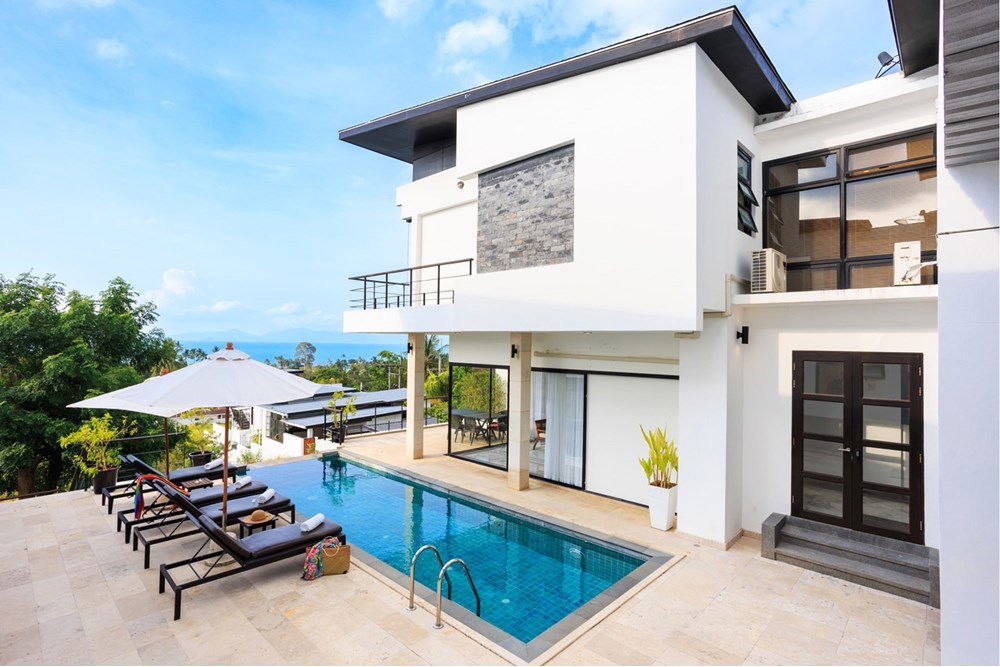 รูป [920121075-9] Breathtaking Sea View 5-BR Pool Villa in Bang Por, Koh Samui - รูปที่ 2/18