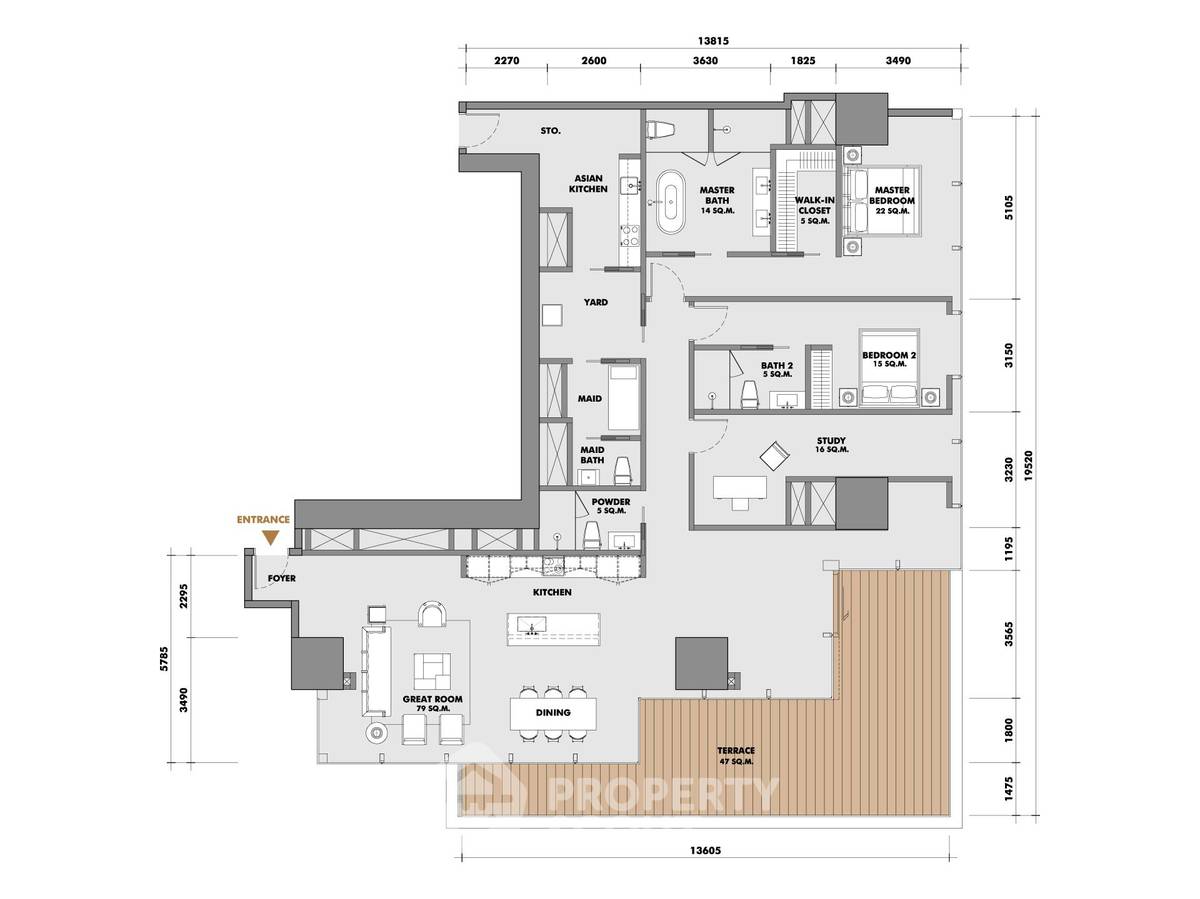picture 2-BR Condo at The Ritz-Carlton Residences, Bangkok near BTS Chong Nonsi (ID 974890) - 7/7
