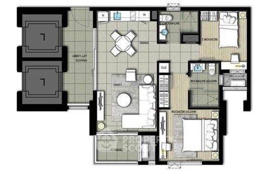 picture 2-BR Condo at Star View close to Phra Ram 3 (ID 1380711) - 11/11