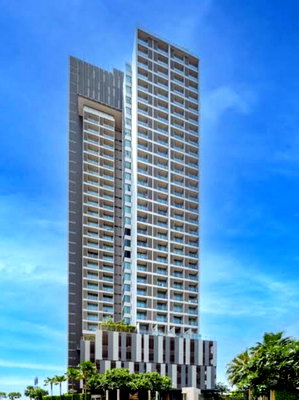 Condos for sale : Condo for sale in Sriracha Marina Bay Front, a seafront project in the heart of the city, a community area.