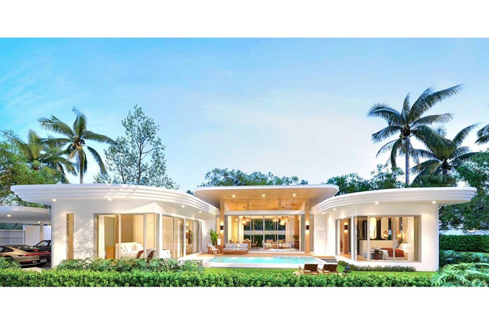 รูป [920121018-312] วิลล่าพูลวิลล่า 4 ห้องนอนสไตล์โมเดิร์นทรอปิคอลในบางรัก เกาะสมุย - รูปที่ 1/13