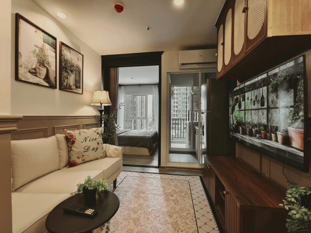 รูป ให้ เช่าคอนโด Regent Home Bangna 1 นอน ใกล้ BTS บางนา เพียง 400 ม ชั้น 7 ตกแต่งครบ พร้อมเข้าอยู่ - รูปที่ 1/12