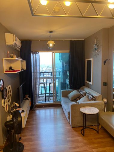 P1163 Condo for rent The Trust Condo Ngamwongwan, The room is beautifully decorated, fully furnished, with a washing machine, ready to book!