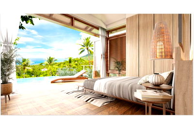บ้านเดี่ยว สุราษฎร์ธานี : [920121075-2] Seaview Pool Villa in Koh Tao, 5 mins to Sairee Beach!