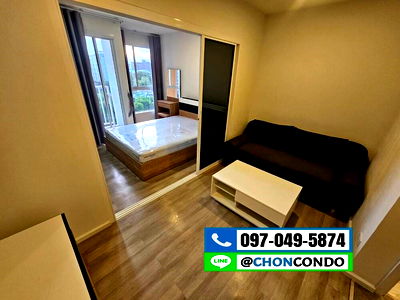 เช่าคอนโด บางแสน : Centro Condo Bangsaen ตึกA ชั้น7-------Tel 097-049-5874 (Line: @choncondo มี@ด้วย)