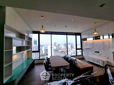 Condos for rent Silom Commercial College : 2-BR Condo at Chapter Charoennakhorn - Riverside near BTS Krung Thon Buri (ID 2090885)