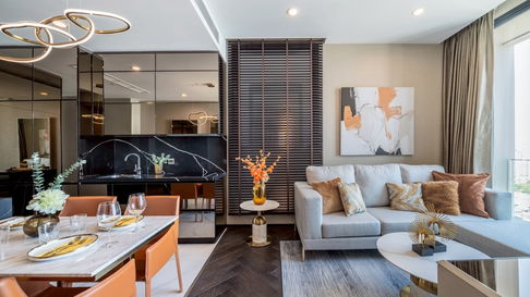 Masterpiece of Thonglor! The most beautifully decorated room at The Esse 36, fully designed and ready for immediate move-in.