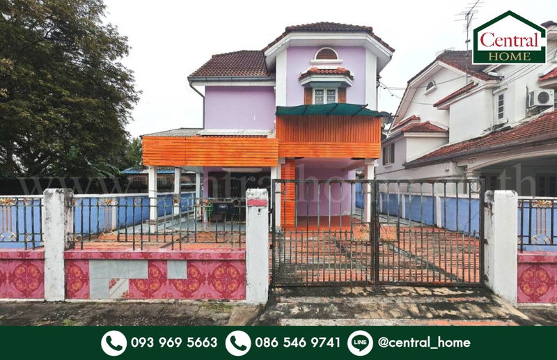 ขายบ้านเดี่ยว : บ้านเดี่ยว ธารารมณ์ รามคำแหง 150 หลังริม ใกล้ รถไฟฟ้า สถานีน้อมเกล้า