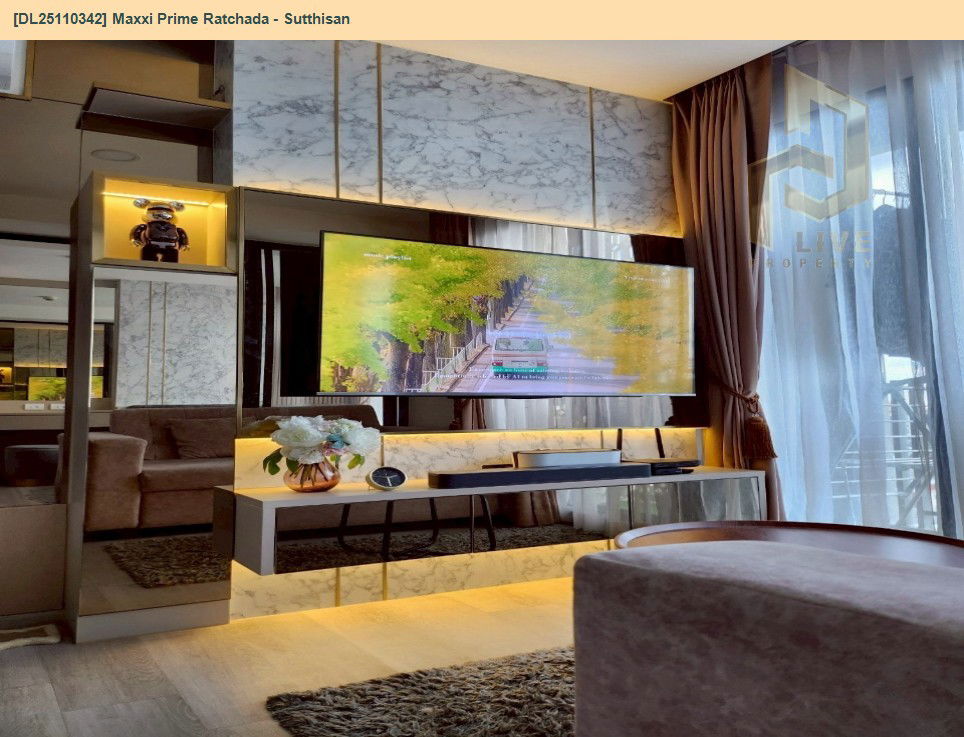 รูป DL25110342 ขายคอนโด แม็กซี่ ไพร์ม รัชดา - สุทธิสาร (Maxxi Prime Ratchada - Sutthisan) ใกล้ MRT สุทธิสาร พร้อมเข้าอยู่ โทรด่วน 0616298946 LineID @523dslwi - รูปที่ 4/10