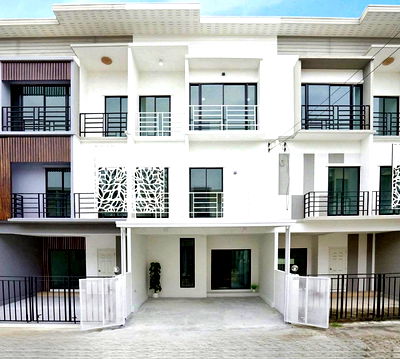 ทาวน์โฮม เขตสายไหม : ทาวน์โฮม 3 ชั้น  สไตล์โมเดิร์น   #หมู่บ้านแอทไนซ์ วัชรพลซอย 9 – เทพรักษ์  ใกล้บิ๊กซี สะพานใหม่