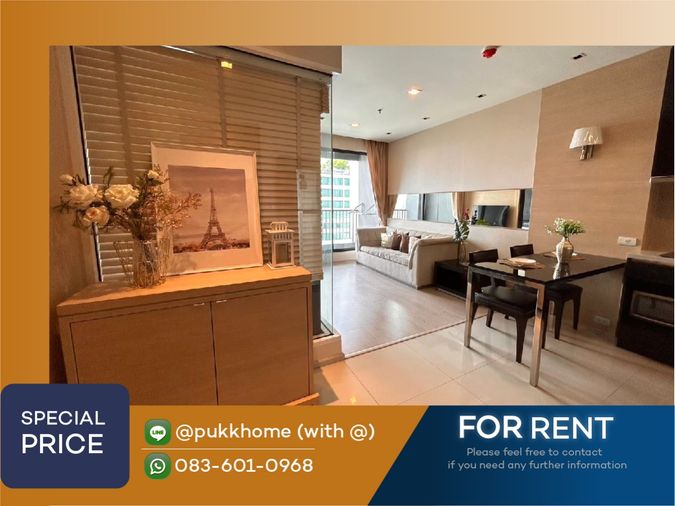 Rhythm Sukhumvit 44/1 ✨ Fully furnished with bathtub 📞 Line : @pukkhome (with @)