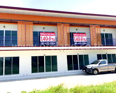 อาคารพาณิชย์ ม.นานาชาติแสตมฟอร์ด หัวหิน : ขายอาคารพาณิชย์ ริมถ.พุหวาย(ชะอำ) ต่ำกว่าราคาตลาด  กู้มีเงินเหลือ 