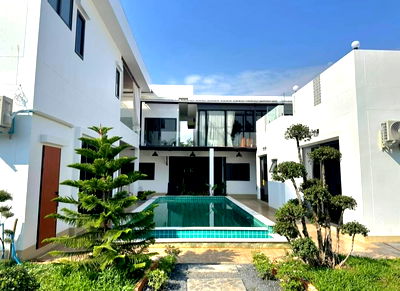 เช่าบ้านเดี่ยว บุญถาวร เชียงใหม่ : ให้เช่า พูลวิลล่า โมเดิร์น 6 นอน ใกล้ 89 พลาซ่า