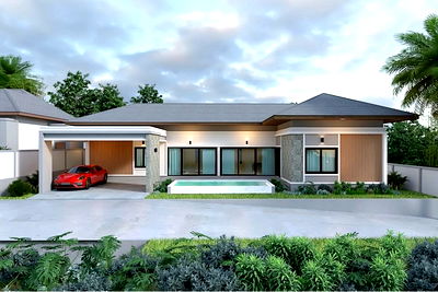 บ้านเดี่ยว เมืองกระบี่ กระบี่ : [920281022-5] Pool villa in Ao nang