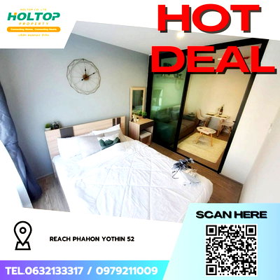 Condos for rent : #Z3149💥 121168 🔥Condo for rent: REACH Phahon Yothin 52