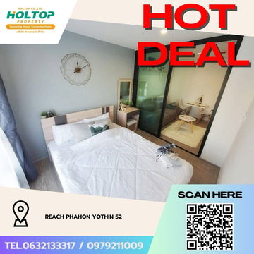 #Z3149💥 121168 🔥Condo for rent: REACH Phahon Yothin 52