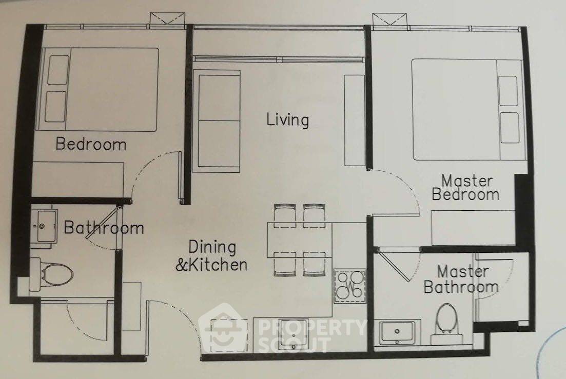 รูป คอนโด 2-ห้องนอน ที่ ควินทารา ทรีเฮาส์ สุขุมวิท 42 ใกล้ BTS เอกมัย (ID 2146437) - รูปที่ 9/11