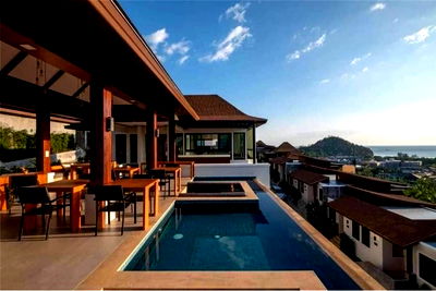 บ้านเดี่ยว อ่าวนาง : [920281022-4] Pool villa with sea views
