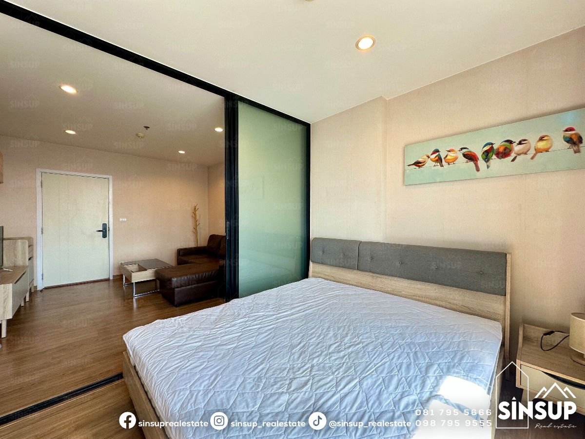 รูป ⭐️ ให้เช่า 𝐓𝐡𝐞 𝐓𝐫𝐞𝐞 𝐈𝐧𝐭𝐞𝐫𝐜𝐡𝐚𝐧𝐠𝐞 ชั้นสูง วิวดี พร้อมเฟอร์นิเจอร์ และเครื่องใช้ไฟฟ้า ประตู Digital Door Lock - รูปที่ 4/7