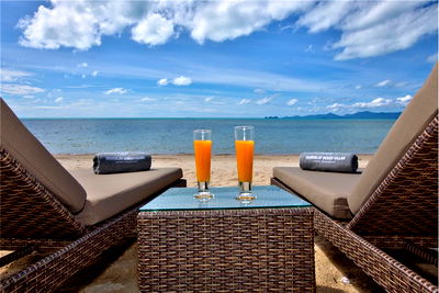 Houses for rent Ko Samui Surat Thani : [920121001-2034] 3 bedroom beach-front luxury villa in Bang Po