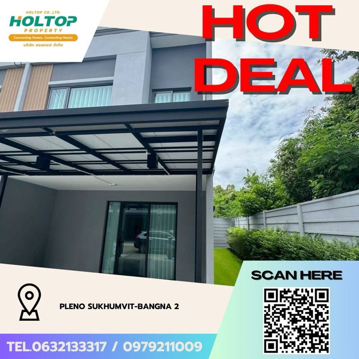 Townhouses for rent : #Z3153💥 131168 🔥House for rent: Pleno Sukhumvit-Bangna 2