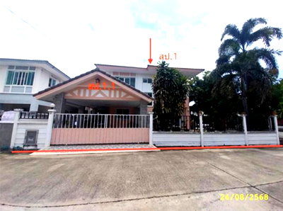 บ้านเดี่ยว 59.9 ตร.วา บ้านคุณาภัทร 5 บางบัวทอง นนทบุรี 3.7M