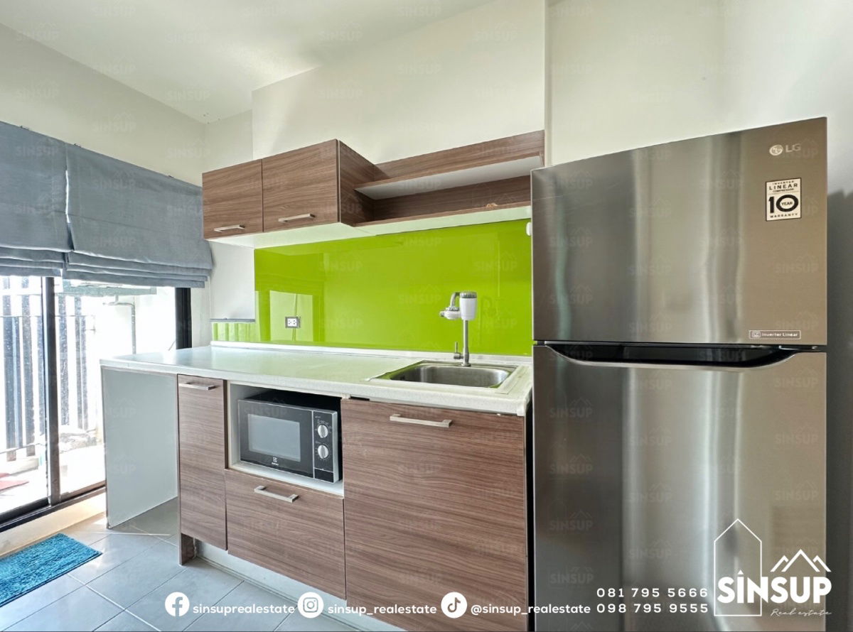 รูป ⭐️ ให้เช่า 𝐓𝐡𝐞 𝐓𝐫𝐞𝐞 𝐈𝐧𝐭𝐞𝐫𝐜𝐡𝐚𝐧𝐠𝐞 ชั้นสูง วิวดี พร้อมเฟอร์นิเจอร์ และเครื่องใช้ไฟฟ้า ประตู Digital Door Lock - รูปที่ 6/7