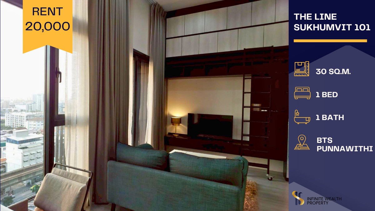 picture 🌤️ Bright and open west-facing room with a great city view at The Line Sukhumvit 101🏢 - 1/9