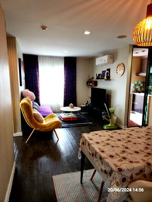 Condos for rent Nonthaburi : Condo for rent at B Campus Ngamwongwan. Large unit suitable for the whole family. Fully furnished and ready to move in. 68 sq. wah, 3 bedrooms