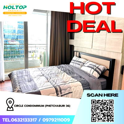 คอนโดให้เช่า : #Z3146💥 121168 🔥ให้เช่าคอนโด Circle Condominium (Phetchaburi 36)