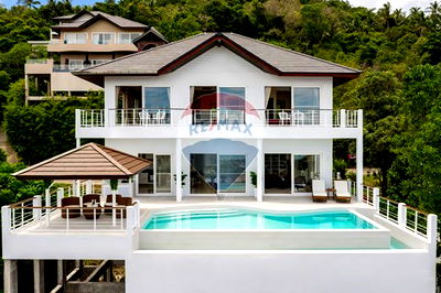 เช่าบ้านเดี่ยว เกาะสมุย สุราษฎร์ธานี : [920121001-2905] 4-Bedroom Sea View Villa with Infinity Pool in Koh Samui