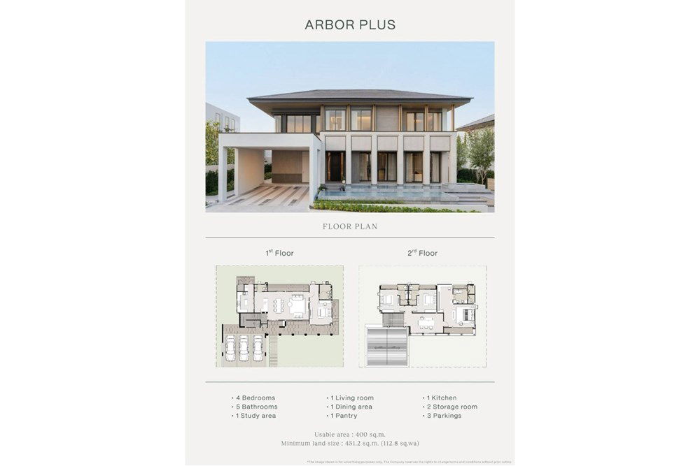 รูป [920311043-7] บ้านสวยสไตล์รีสอร์ท โครงการ CASCADE by PATTA - ARBOR PLUS - รูปที่ 5/32