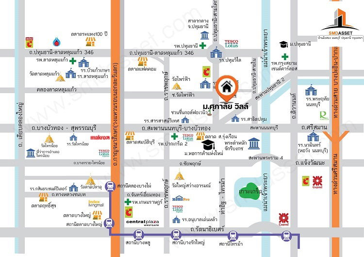 รูป ขายราคาพิเศษ บ้านแฝด 2 ชั้น 41.1 ตร.ว. 5นอน 2น้ำ ม.ศุภาลัยวิลล์ บ้านสวย ทำเลดีเยี่ยม หลังมุม ฟังชั่นครบ พื้นที่กว้าง พร้อมสนามหญ้า [กรุงเทพ-ปทุมธานี] - รูปที่ 16/16