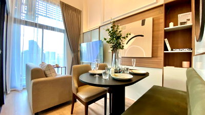 Condos for rent : For Rent Condo IDEO RAMA 9 - ASOKE Building 1, Floor 33,Duplex 2 bed room, Room size 52 sqm