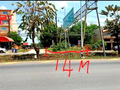 ที่ดิน เมืองตราด ตราด : ขาย ที่ดินเปล่า ติดถนน อำเภอเมืองตราด จังหวัดตราด