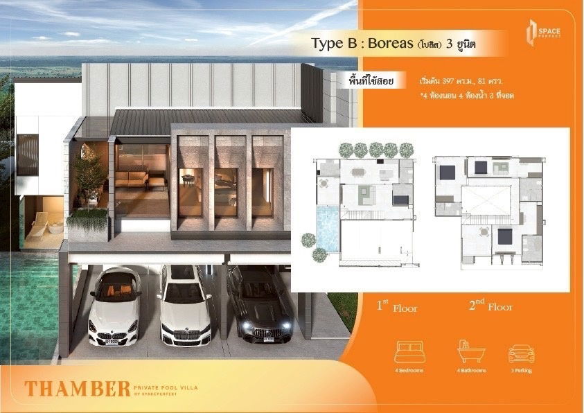 รูป โครงการบ้านเดี่ยวไพรเวทพูลวิลล่าสุดหรู หลังใหญ่ 2 ชั้น ใกล้มอเตอร์เวย์สาย 7 หนองเกตุใหญ่-พัทยา - รูปที่ 2/22