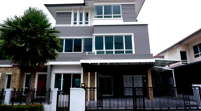 บ้านเดี่ยว ถนนกรุงเทพ-ชลบุรี มอเตอร์เวย์ : ขาย ซื้อ บ้าน หรู 3 ชั้น รามคำแหง Grand Bangkok Boulevard พระราม 9 – ศรีนครินทร์  ราคาถูก สนใจ Line: @951qfbfi