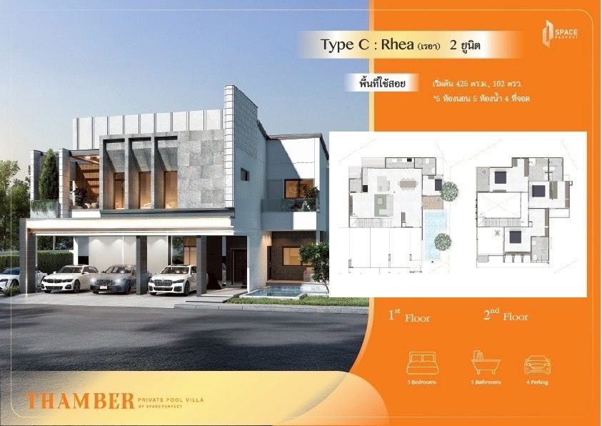 รูป โครงการบ้านเดี่ยวไพรเวทพูลวิลล่าสุดหรู หลังใหญ่ 2 ชั้น ใกล้มอเตอร์เวย์สาย 7 หนองเกตุใหญ่-พัทยา - รูปที่ 5/22