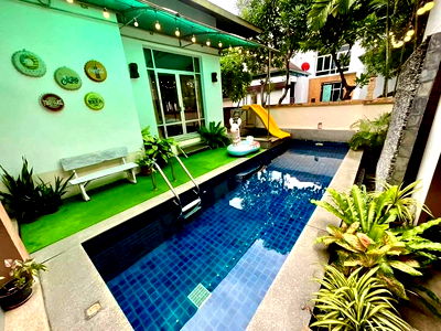 เช่าบ้านเดี่ยว บางละมุง ชลบุรี : บ้านพูลวิลล่า หมู่บ้านนากาวารีนา จอมเทียน-พัทยา