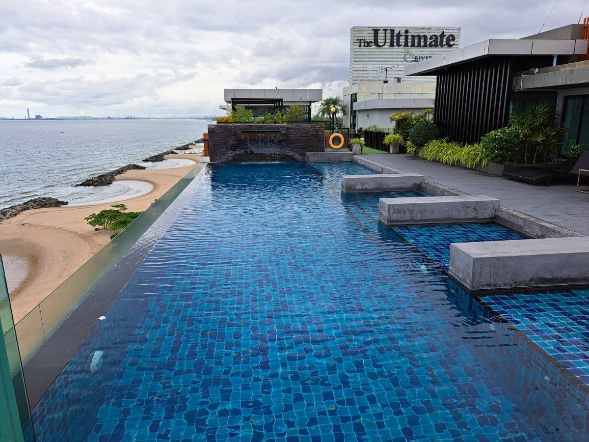 รูป ให้เช่าคอนโดหรู เดอะ อัลติเมท ริเวอร์ บีช (ริมหาดแสงจันทร์) อ.เมืองระยอง จ.ระยอง วิวทะเล บรรยากาศดี - รูปที่ 18/19