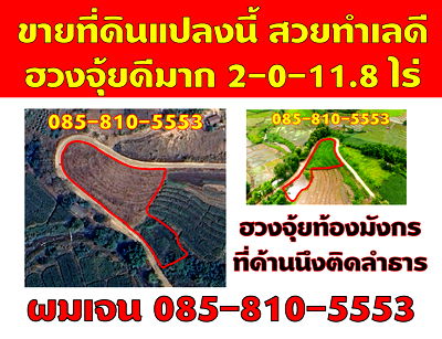 ที่ดิน แม่แจ่ม เชียงใหม่ : ขายที่ดิน บนเนินดอย ฮวงจุ้ยท้องมังกร เห็นวิวดอยอินทนนท์ ต.ท่าผา อ.แม่แจ่ม จ.เชียงใหม่ ขนาด 2-0-11.8 ไร่ ราคาดีมากๆ 