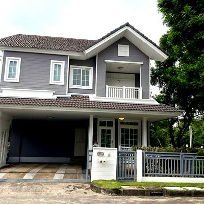 เช่าบ้านเดี่ยว ถนนหทัยราษฎร์ : ให้เช่าบ้านบุราสิริ ปัญญาอินทรา (Bura siri Panyaindra) อยู่ถนนเลียบคลองสอง แขวงบางชัน เขตคลองสามวา