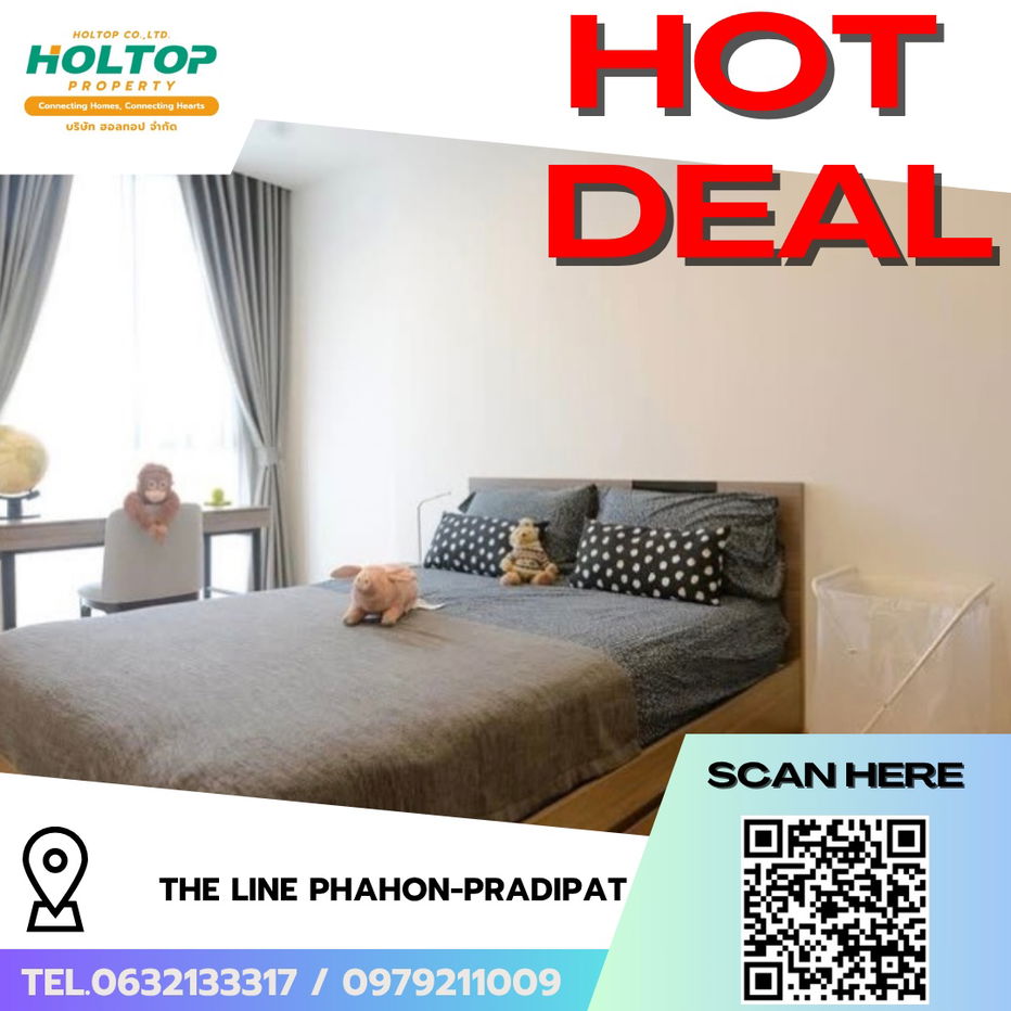 รูป #R7587 🎉 161168 ให้เช่าคอนโด THE LINE Phahon-Pradipat - รูปที่ 1/10