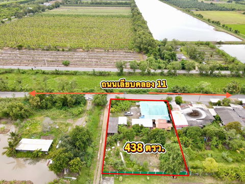 ♻️บ้านสวนทำเลดี ติดถนนค้าขายได้ ♻️ 🚹คลอง 11 อ.หนองเสือ จ.ปทุมธานี🚹