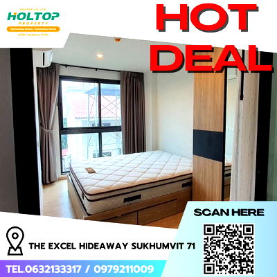 คอนโดให้เช่า : #R7628 🎉 171168 ให้เช่าคอนโด The Excel Hideaway Sukhumvit 71